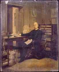 Otto von Bismarck in seinem Arbeitszimmer